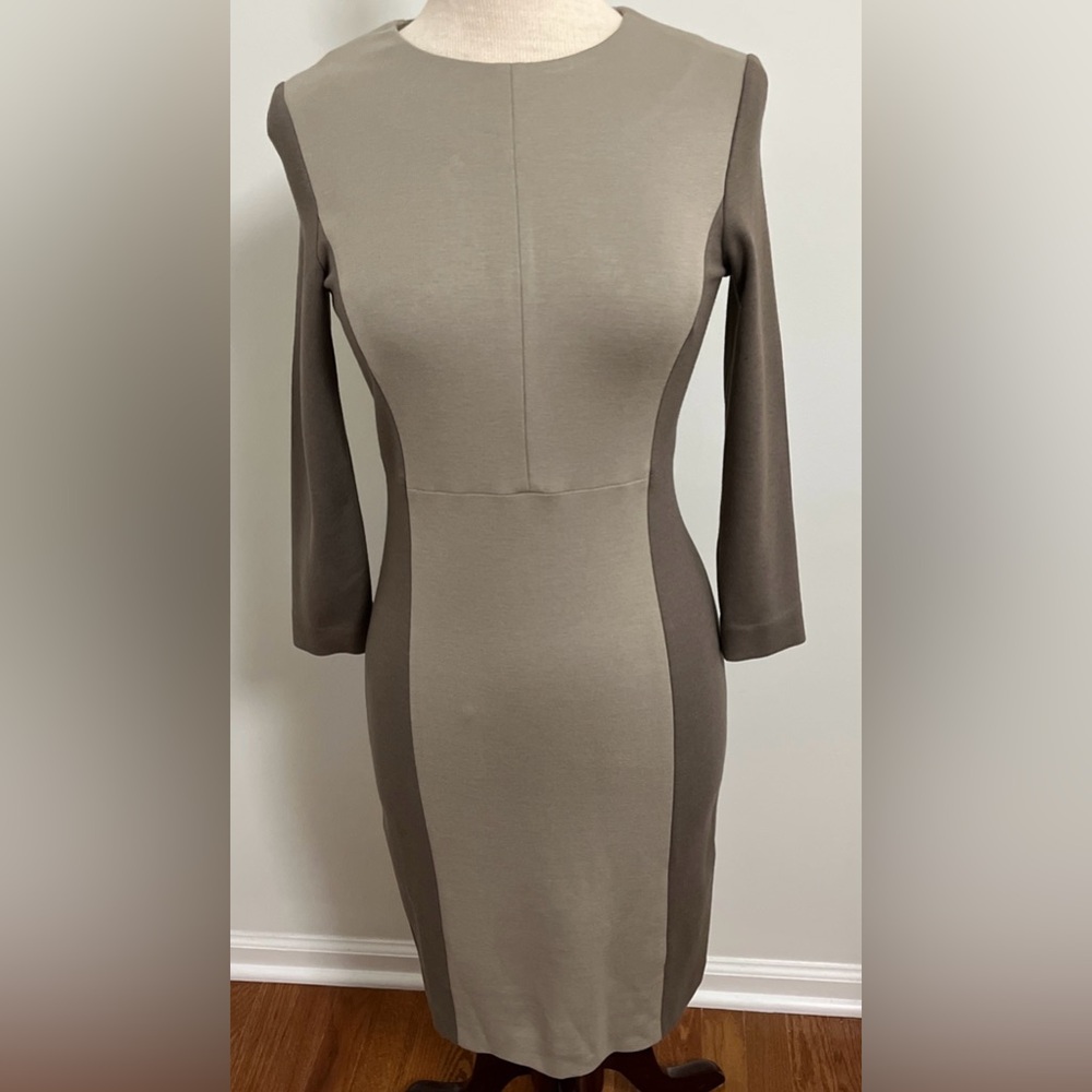 Peserico Colorblock Sheath Dress Made in Italy